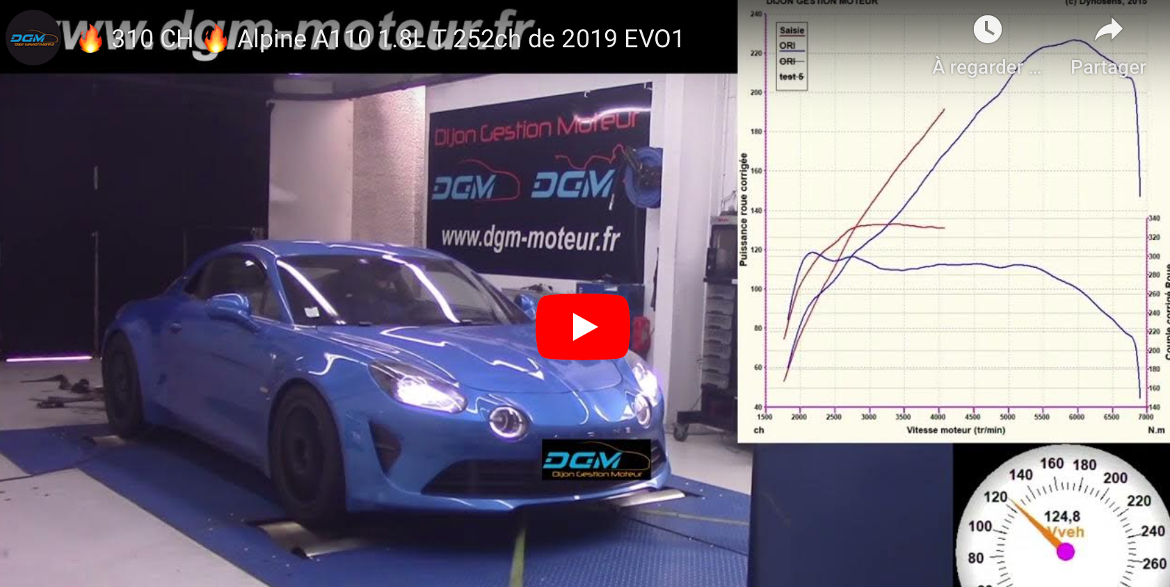 Alpine A110 en EVO1 +310ch